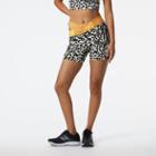 New Balance Women's Relentless Printed Fitted Short