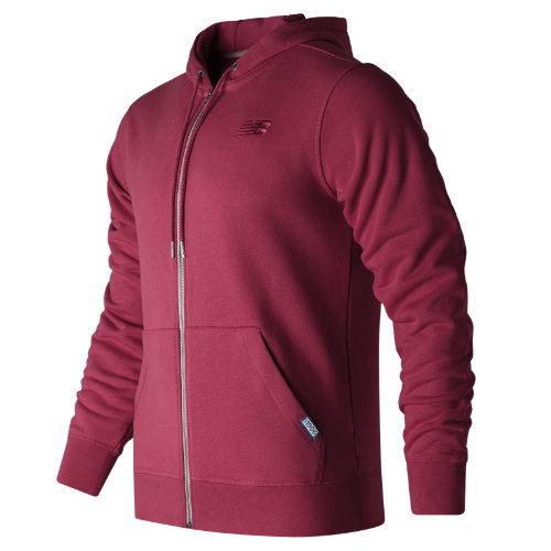 New Balance 63550 Men's Classic Full Zip Hoodie - Red (mj63550adr)