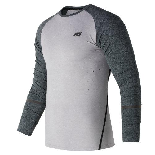 New Balance 61020 Men's Trinamic Long Sleeve Top - Grey (mt61020ag)