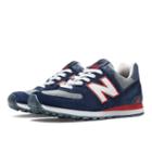 New Balance 574 Connoisseur Authors Men's Made In Usa Shoes - Blue, Red (us574md)