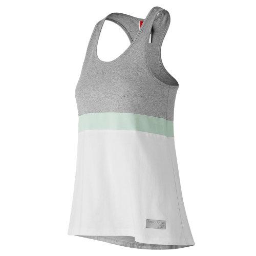 New Balance 73551 Women's Nb Athletics Novelty Tank - White/grey (wt73551wy)