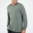 New Balance 3320 Men's Heathered Long Sleeve - Black (mrt3320bk)