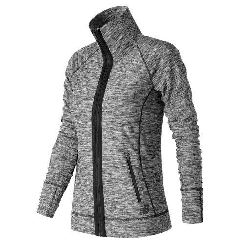 New Balance 71116 Women's In Transit Jacket - Black/white (wj71116bkw)