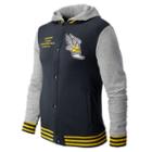 New Balance 4397 Men's Collegiate Flying Nb Jacket - Blue Graphite, Freesia, Heather Grey (emej4397bgh)