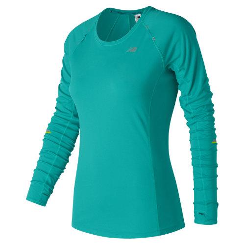 New Balance 63224 Women's Nb Ice Long Sleeve - Green (wt63224pis)