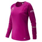 New Balance 63224 Women's Nyc Marathon Nb Ice Long Sleeve - Pink (wt63224vpbr)