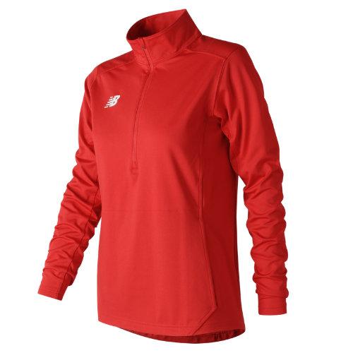 New Balance 710 Women's Lightweight Solid Half Zip - Red (tmwt710tre)