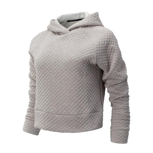 New Balance 93119 Women's Nb Heat Loft Hoodie - Grey (wt93119ag)