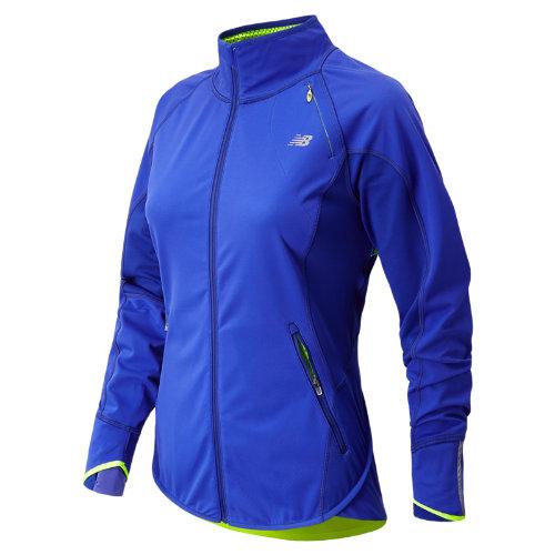 New Balance 4307 Women's Windblocker Jacket - Uv Blue, Hi-lite (wrj4307uvb)
