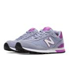 515 New Balance Women's Running Classics Shoes - Grey, Voltage Violet (wl515cdv)