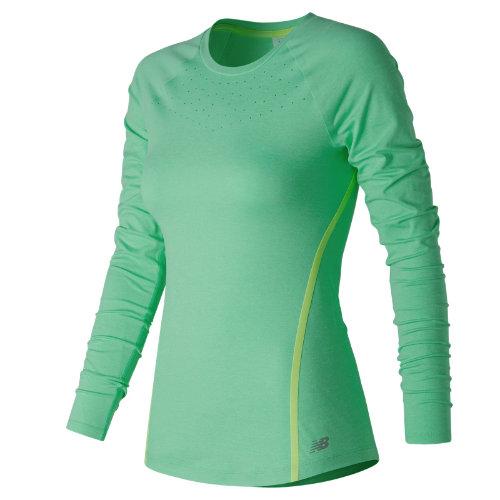 New Balance 61101 Women's Trinamic Long Sleeve Top - Green (wt61101vjh)