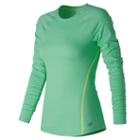 New Balance 61101 Women's Trinamic Long Sleeve Top - Green (wt61101vjh)
