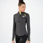 New Balance 4103 Women's Boylston Half Zip - Magnet, Sunny Lime (wrt4103bk)