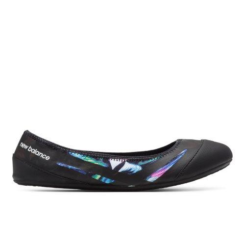 New Balance En Route Ballet Flat Night Floral Women's Studio Shoes - Azalea, Black, Bayside (wl118hb)