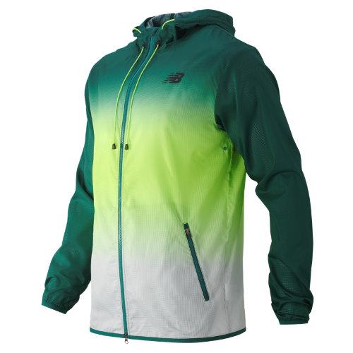 New Balance 61041 Men's Windcheater Hybrid Jacket - Green (mj61041jui)