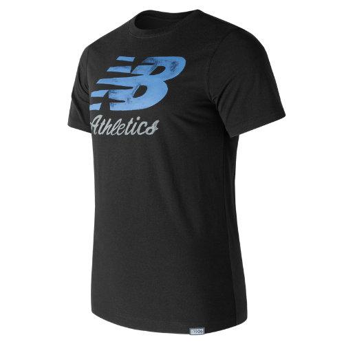 New Balance 71508 Men's Flying Script Tee - Black (mt71508bk)