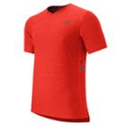 New Balance 53031 Men's Shift Short Sleeve Top - Flame Heather (mt53031fmh)
