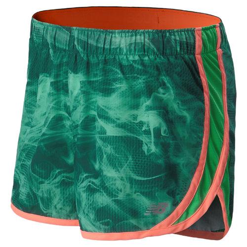 New Balance 5132 Women's Accelerate Printed Short - Vital Green, Fiji (wrs5132vtg)
