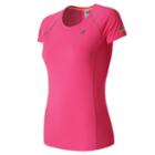 New Balance 63223 Women's Nb Ice Short Sleeve - Pink (wt63223akk)