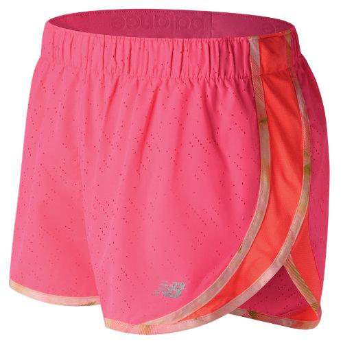 New Balance 53163 Women's Accelerate 2.5 Inch Printed Short - Pink (ws53163akk)
