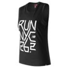 New Balance 73511 Women's Nyc Marathon Essentials Muscle Tank - Black (wt73511vbk)