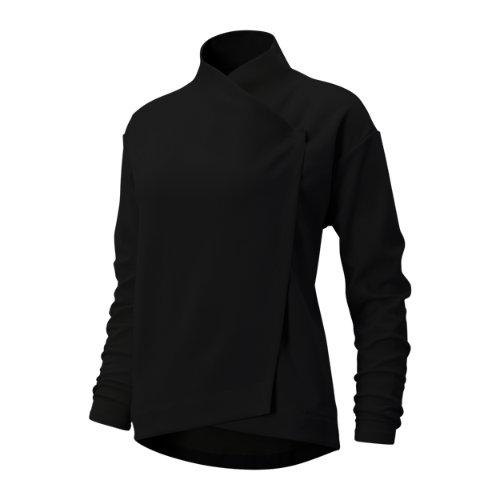 New Balance 93450 Women's Balance Asym Jacket - Black (wj93450bk)
