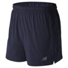 New Balance 63226 Men's Impact 5 Inch Track Short - Navy (ms63226pgm)