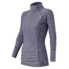 New Balance 53159 Women's Space Dye Knit Pullover - Navy Heather (wt53159pgh)