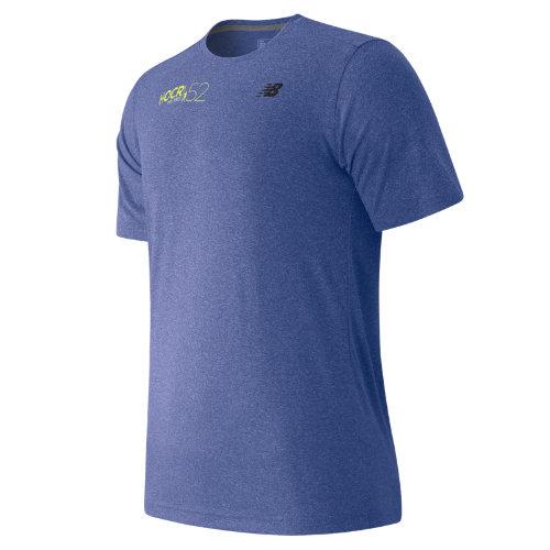 New Balance 53081 Men's Hocr Short Sleeve Heather Tech Tee - Blue (mt53081embh)