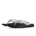 New Balance Revitalign Flourish Thong Women's Flip Flops Shoes - Black/silver (w6046bs)