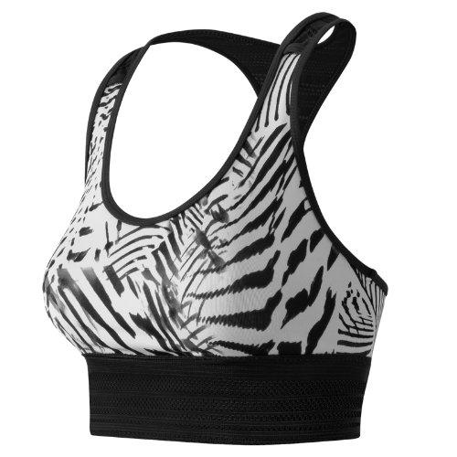 New Balance 61113 Women's Printed Crop Racerback - Black/white (wt61113bkw)