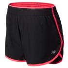New Balance 5137 Women's Accelerate 5 Inch Short - Bright Cherry, Black (wrs5137brc)