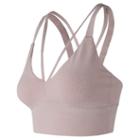 New Balance 73456 Women's Strappy Crop Top - Pink (wt73456fdr)
