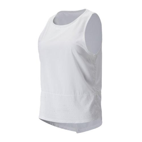 New Balance 93111 Women's Determination Tie Back Tank - White (wt93111wt)