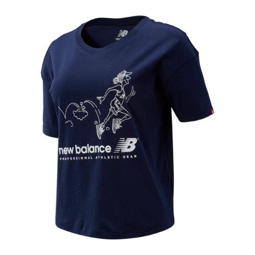 New Balance 93589 Women's Nb Athletics Archive Throwback Tee - (wt93589)