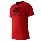 New Balance 53511 Men's Short Sleeve Logo Tee - Embers, Black (mt53511emm)