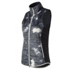 New Balance 73105 Women's Nb Heat Hybrid Vest - Off White/black (wv73105ssn)