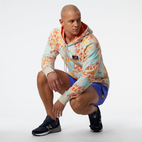 New Balance Men's Nb Athletics Day Tripper Printed Hoodie