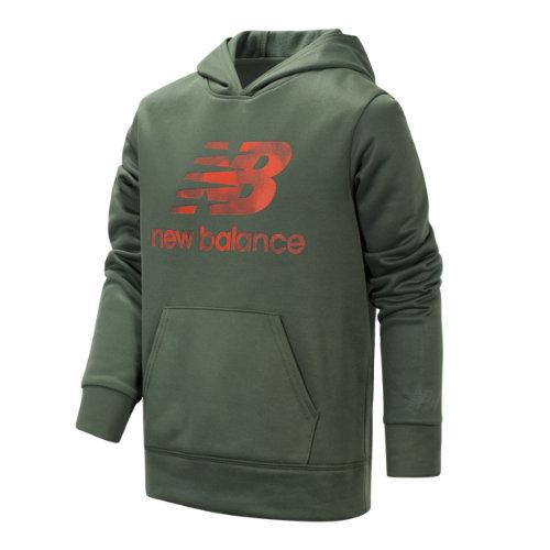 New Balance 10777 Kids' Graphic Hoodie - Green (bt10777sg)