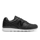 New Balance Leather 696 Women's Running Classics Shoes - Black/white (wl696crb)