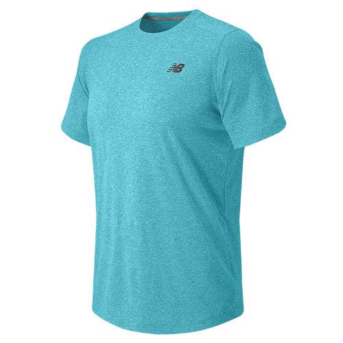 New Balance 53081 Men's Short Sleeve Heather Tech Tee - Blue (mt53081bih)