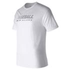 New Balance 703 Men's Baseball Speed Tee - White/grey (tmmt703wt)