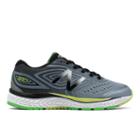 New Balance 880v7 Kids Grade School Running Shoes - Grey/black/green (kj880bsy)