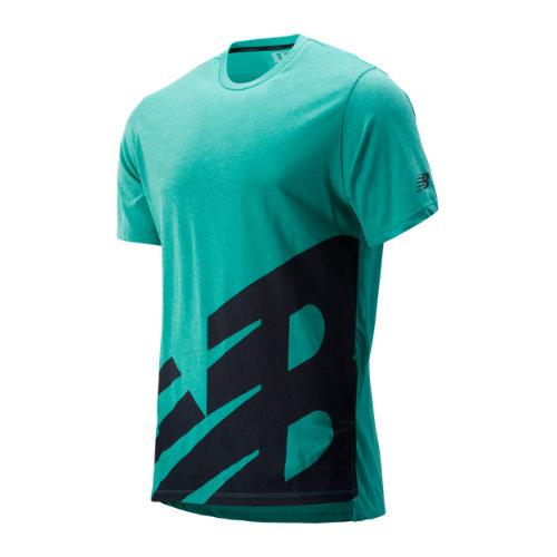 New Balance 93057 Men's Printed R.w.t. Heathertech Tee - (mt93057)