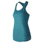 New Balance 73122 Women's Transform Printed Tank - Green/blue (wt73122pmo)