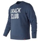 New Balance 73598 Men's Essentials Track Club Crew - Navy/white (mt73598vim)