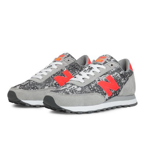 New Balance Camo 501 Women's Running Classics Shoes - Grey, Red (wl501fca)