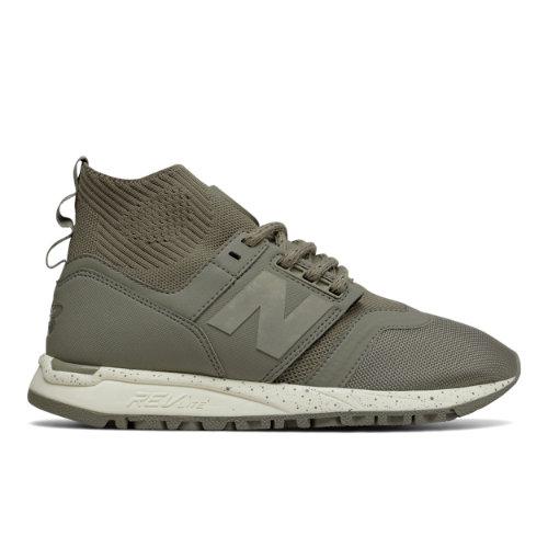 New Balance 247 Mid Women's Sport Style Shoes - Grey/off White (wrl247ob)