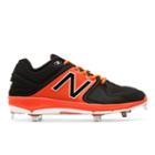 New Balance Low-cut 3000v3 Metal Cleat Men's Low-cut Cleats Shoes - Black/orange (l3000bo3)