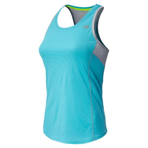 New Balance 4324 Women's Accelerate Tank - Paradise, Silver Mink (wrt4324pds)